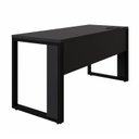 Ver imagem 6 de Mesa Plataforma Individual com Caixa de Tomadas Pés Metal 120cm Industrial Executive Preto
