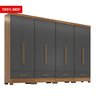 Quarto Modulado 100% MDF 4 Peças 8 Portas 4 Gavetas Smart Plus - 5