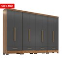 Ver imagem 5 de Quarto Modulado 100% MDF 4 Peças 8 Portas 4 Gavetas Smart Plus Bege/Cinamomo/Chumbo