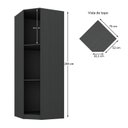 Ver imagem 4 de Guarda-Roupa Casal Modulado 1 Porta Ágata Espresso Móveis