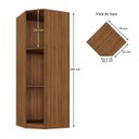 Ver imagem 4 de Guarda-Roupa Casal Modulado 1 Porta Ágata Espresso Móveis
