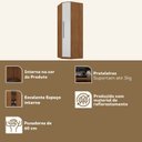 Ver imagem 5 de Guarda-Roupa Casal Modulado 1 Porta Ágata Yescasa