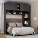 Ver imagem 1 de Guarda-Roupa Casal Jaspe Ponte 4 Portas 1 Gaveta Yescasa