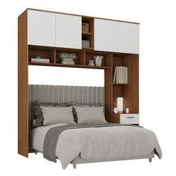 Guarda-roupa Casal Jaspe Ponte 4 Portas 1 Gaveta Yescasa - 3