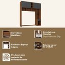Ver imagem 5 de Guarda-Roupa Casal Jaspe Ponte 4 Portas 1 Gaveta Espresso Móveis