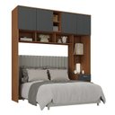 Ver imagem 3 de Guarda-Roupa Casal Jaspe Ponte 4 Portas 1 Gaveta Yescasa