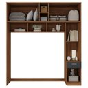 Ver imagem 2 de Guarda-Roupa Casal Jaspe Ponte 4 Portas 1 Gaveta Espresso Móveis