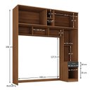 Ver imagem 4 de Guarda-Roupa Casal Jaspe Ponte 4 Portas 1 Gaveta Espresso Móveis