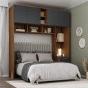 Ver imagem 1 de Guarda-Roupa Casal Jaspe Ponte 4 Portas 1 Gaveta Yescasa