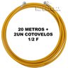 Kit 20 Metros Tubo Pex Multicamadas 20mm Cotovelos Crimpados Druck Gás - 2