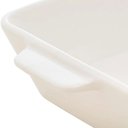 Ver imagem 2 de Kit 6 Refratários 23,5x15x5cm Travessa Porcelana Branca com Alça Funda Lyor Basic