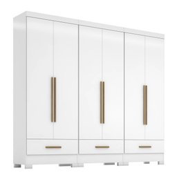 Quarto Modulado 3 Peças 6 Portas 3 Gavetas Smart Plus - 3