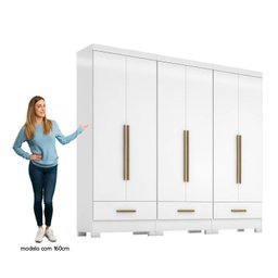 Quarto Modulado 3 Peças 6 Portas 3 Gavetas Smart Plus - 4