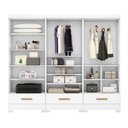 Ver imagem 6 de Quarto Modulado 100% MDF 3 Peças 6 Portas 3 Gavetas Smart Plus Branco