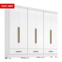 Ver imagem 5 de Quarto Modulado 100% MDF 3 Peças 6 Portas 3 Gavetas Smart Plus Branco