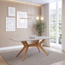 Ver imagem 1 de Mesa de Jantar Retangular 6 Lugares 180x90cm Salgueiro CabeCasa MadeiraOriginals
