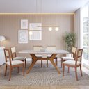 Ver imagem 2 de Mesa de Jantar Retangular 6 Lugares 180x90cm Salgueiro CabeCasa MadeiraOriginals