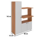 Ver imagem 2 de Armário Multiuso com Nichos Forno 3 Portas 96cm Ambar Telasul