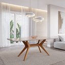 Ver imagem 1 de Mesa de Jantar Retangular 8 Lugares 210x100cm Salgueiro CabeCasa MadeiraOriginals