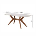 Ver imagem 3 de Mesa de Jantar Oval 8 Lugares 210x100cm Salgueiro CabeCasa MadeiraOriginals