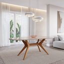 Ver imagem 1 de Mesa de Jantar Oval 8 Lugares 210x100cm Salgueiro CabeCasa MadeiraOriginals