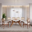 Ver imagem 2 de Mesa de Jantar Oval 8 Lugares 210x100cm Salgueiro CabeCasa MadeiraOriginals