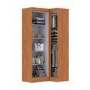 Ver imagem 3 de Guarda-roupa Solteiro Modulado Odisseia Plus 3 Portas Cinamomo/off White - Maxel