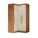 Ver imagem 2 de Guarda-roupa Solteiro Modulado Odisseia Plus 3 Portas Cinamomo/off White - Maxel
