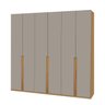 Guarda-roupa Casal 6 Portas 2,30m Aura Yescasa - 3