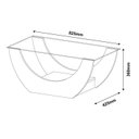 Ver imagem 6 de Conjunto Sala de Estar Painel para Tv até 75 Pol Atenas com Mesa de Centro Onda e Carrinho Bar Brito