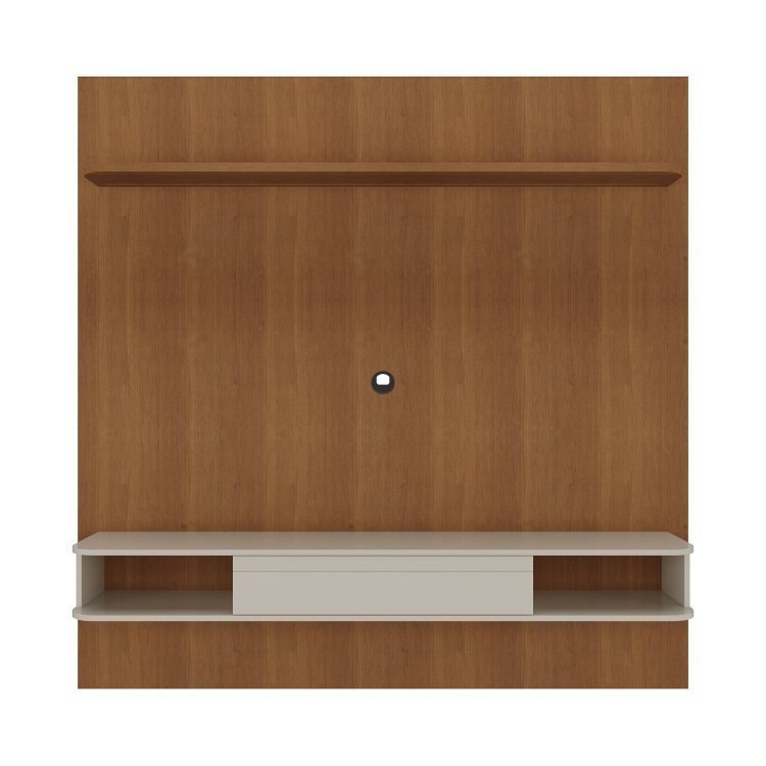 Conjunto Sala de Estar Painel para Tv até 75 Pol Atenas com Mesa de Centro Onda e Carrinho Bar Brito - 8