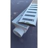 Ralo Linear 6x50 modelo Grelha Inox Polida Desenho Reto Coletor Branco - Ficone Reis - 3