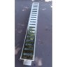 Ralo Linear 6x50 modelo Grelha Inox Polida Desenho Reto Coletor Branco - Ficone Reis - 6