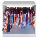 Ver imagem 4 de Expositor de Roupas Provador Arara Magia 9 Peças Branco