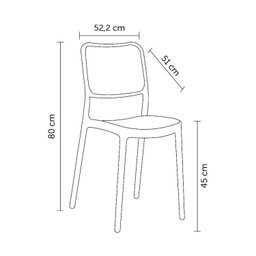Cadeira para Sala de Jantar Lia - 3