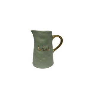 Jarra em Porcelana Dec03231 Glimmer Wish Verde Home Design