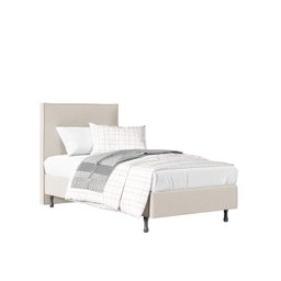 Conjunto Cama Solteiro One e Cabeceira Veludo Pés Madeira - 2