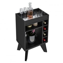 Conjunto Sala de Estar Rack para Tv até 60 Pol com Mesa de Centro Retangular e Bar com Espelho Drink - 17