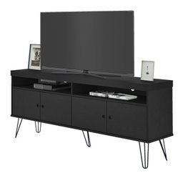 Conjunto Sala de Estar Rack para Tv até 60 Pol com Mesa de Centro Retangular e Bar com Espelho Drink - 13