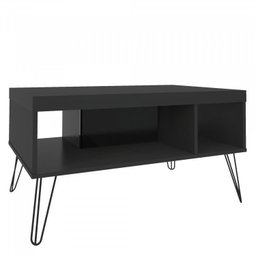 Conjunto Sala de Estar Rack para Tv até 60 Pol com Mesa de Centro Retangular e Bar com Espelho Drink - 16