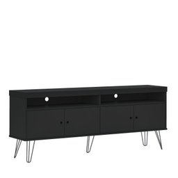 Conjunto Sala de Estar Rack para Tv até 60 Pol com Mesa de Centro Retangular e Bar com Espelho Drink - 10