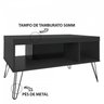 Conjunto Sala de Estar Rack para Tv até 60 Pol com Mesa de Centro Retangular e Bar com Espelho Drink - 15