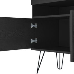 Conjunto Sala de Estar Rack para Tv até 60 Pol com Mesa de Centro Retangular e Bar com Espelho Drink - 11