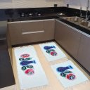 Ver imagem 3 de Jogo Passadeira Cozinha Kit 3 Peças Mexicano Pintado a Mão Vasos e Flores