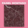 Papel de Parede Painel 3D Mármore Marrom Abstrato 1M Auto Colante Lavável Revestimento Brilhoso - 3