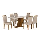 Ver imagem 2 de Conjunto Sala de Jantar com 6 Cadeiras Miami Yescasa