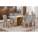 Ver imagem 2 de Conjunto Sala de Jantar com 6 Cadeiras Miami Yescasa
