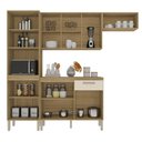 Ver imagem 3 de Armário de Cozinha Completa Mdf 12 Portas com Balcão London Plus - Freijó-soft