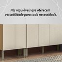 Ver mais imagens de Armário de Cozinha Completa Mdf 12 Portas com Balcão London Plus - Freijó-soft