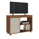 Ver mais imagens de Conjunto Sala de Estar Rack para TV até 49 pol Zoom com Mesa de Centro Saara e Mesa de Apoio Bis Marrom